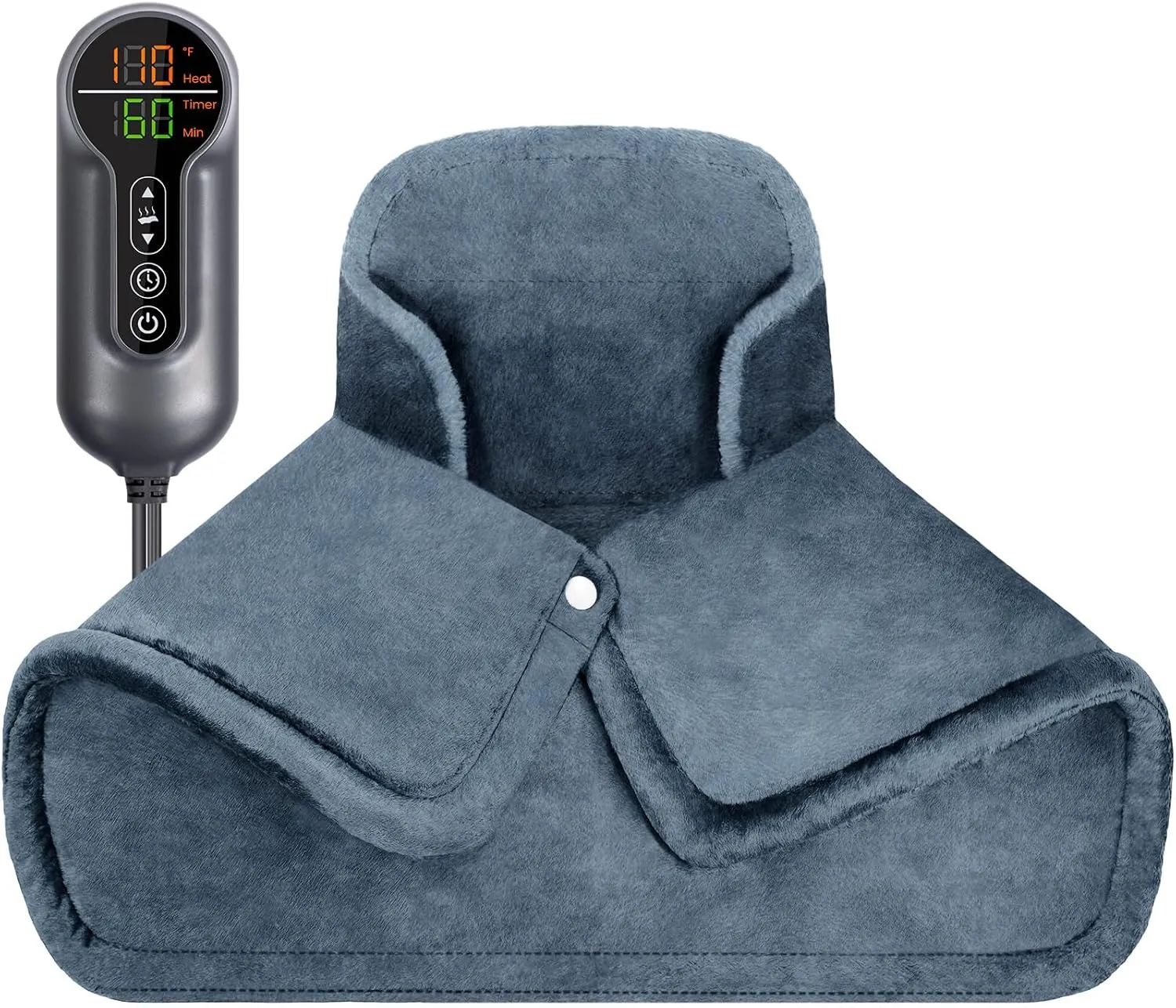 Heating Pad for Neck and Shoulders and Back, Electric Weighted Heat Pad for Pain Relief, 6 Heat Settings & Auto Shut Off Heated Wrap, Machine Washable Ultra Soft Fabric, Gifts for Women, Men, Mom, Dad