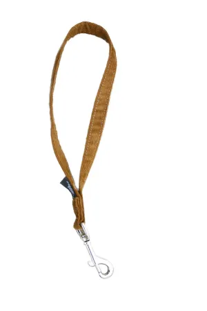 Hemp Dog Short Leash Bronze Corduroy 14" City Leash