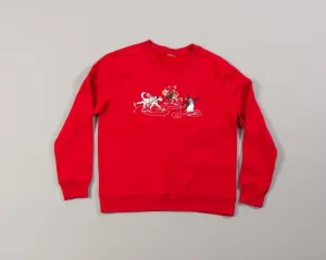 Ice Skating Pets-Medium Christmas Sweater