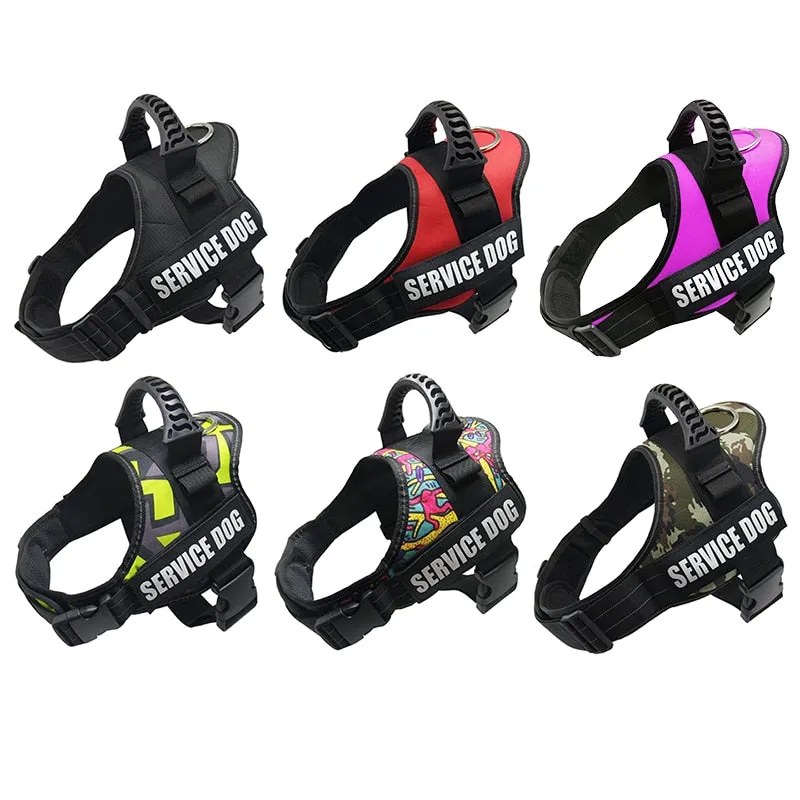 K9 Reflective Harness Adjustable Nylon Collar Vest