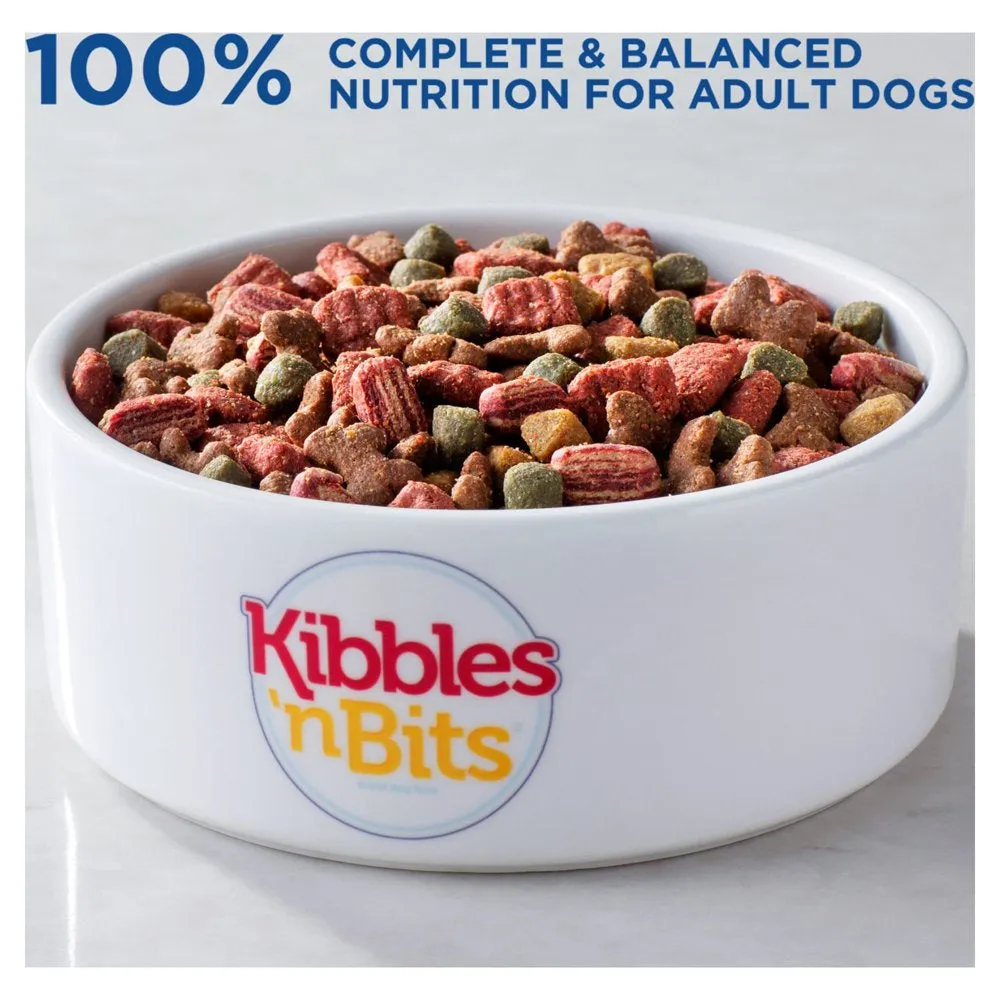 Kibbles ‘N Bits Mini Bits Bacon & Steak Flavor, Dry Small Breed Dog Food, 16-Pound Bag