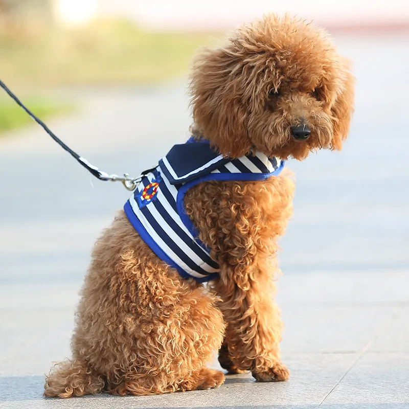 Little Sailor Pet Harness and Leash Set