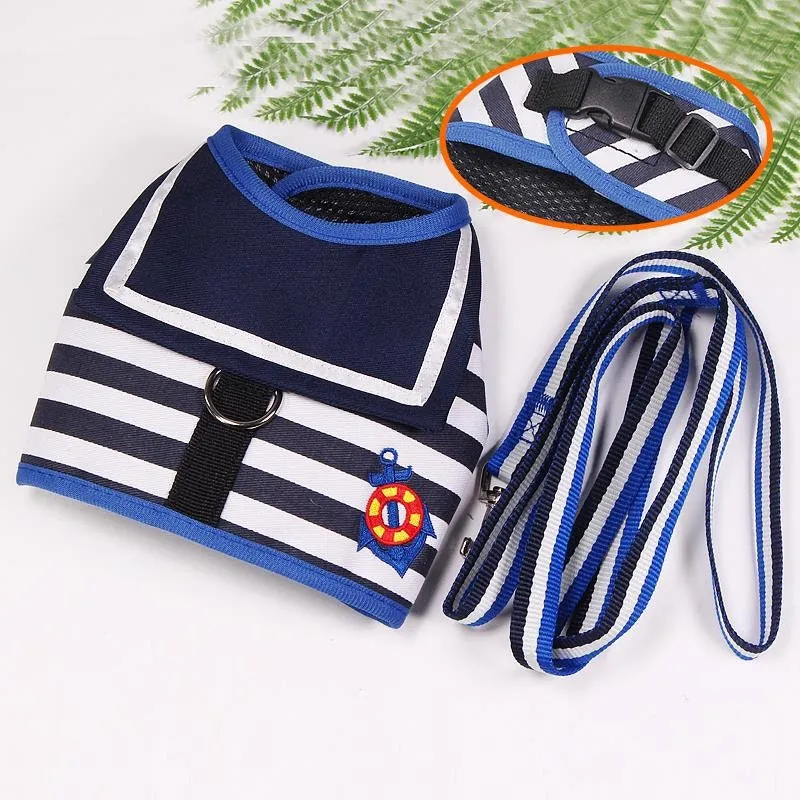 Little Sailor Pet Harness and Leash Set