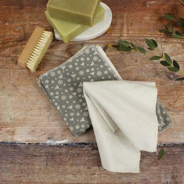 Organic Cotton Reusable Wipes 5pk - Meadow