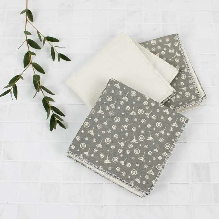 Organic Cotton Reusable Wipes 5pk - Meadow