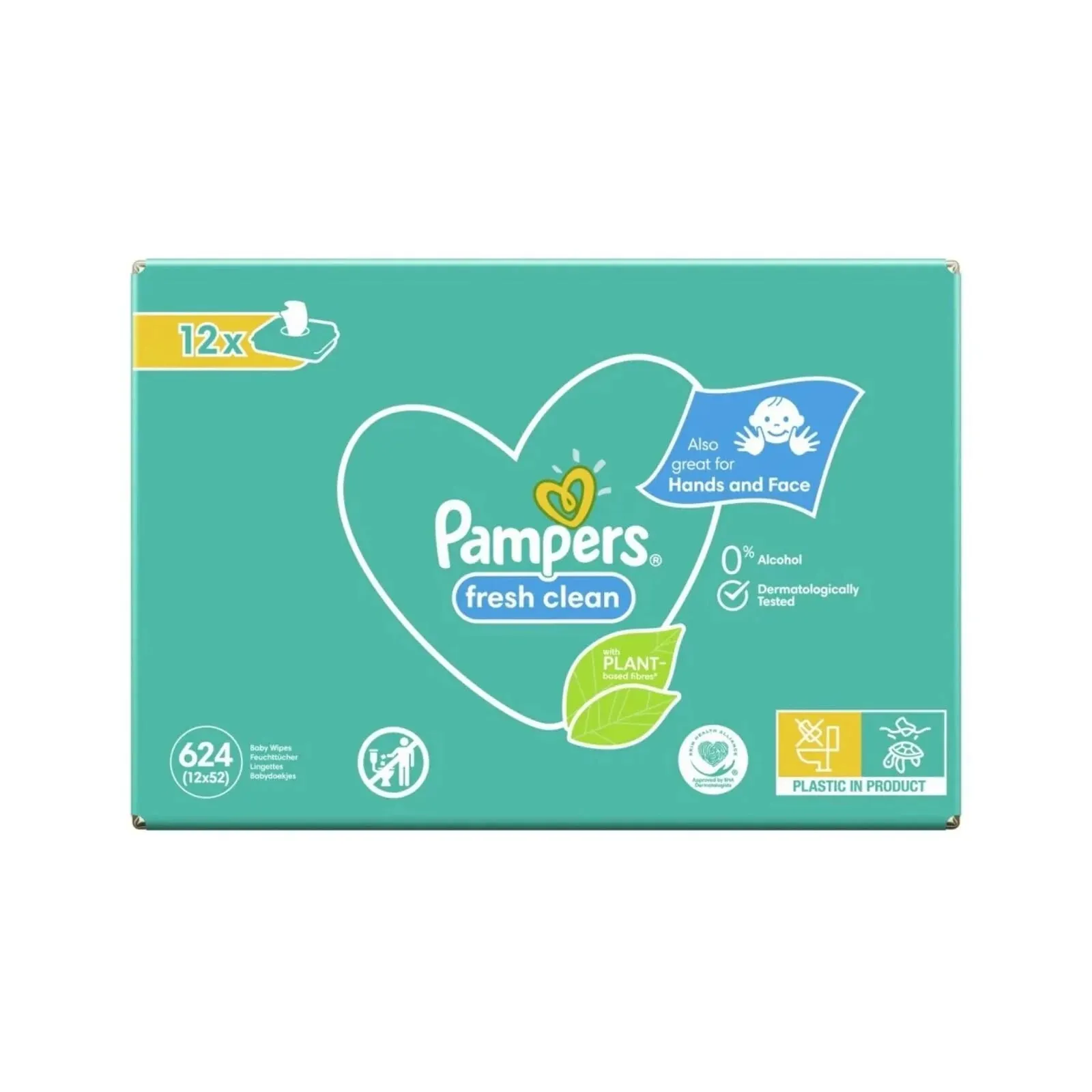 Pampers Baby Wipes Scented 12x52s