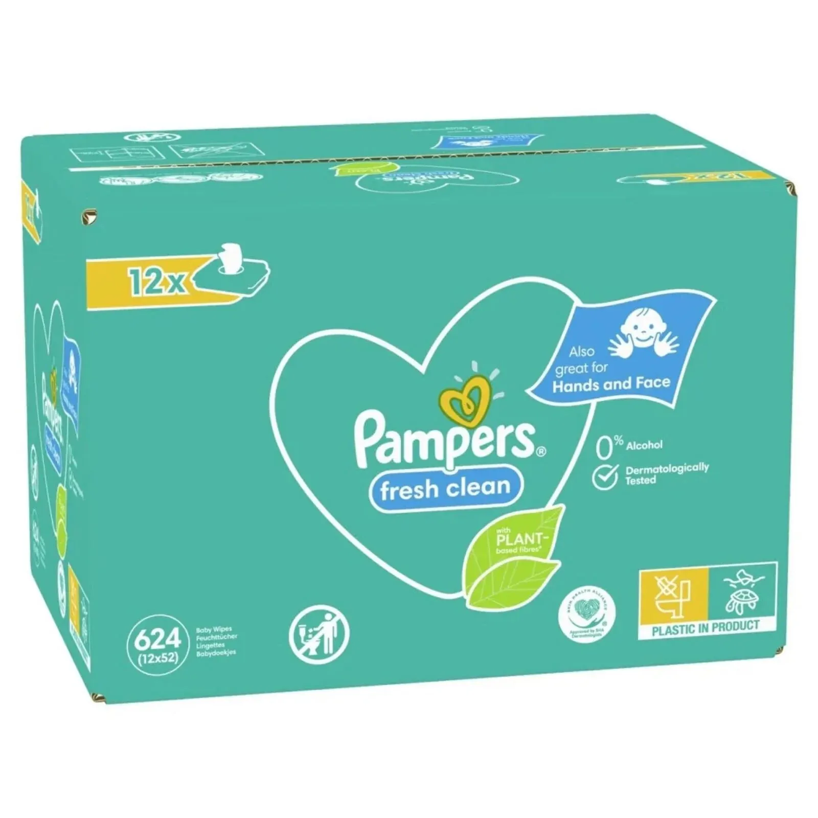 Pampers Baby Wipes Scented 12x52s