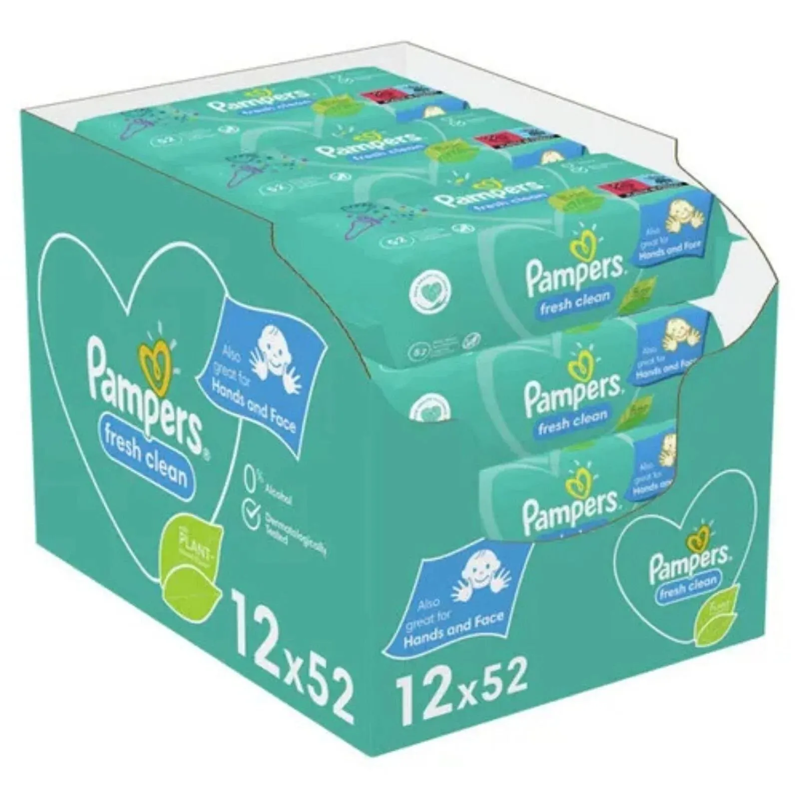 Pampers Baby Wipes Scented 12x52s