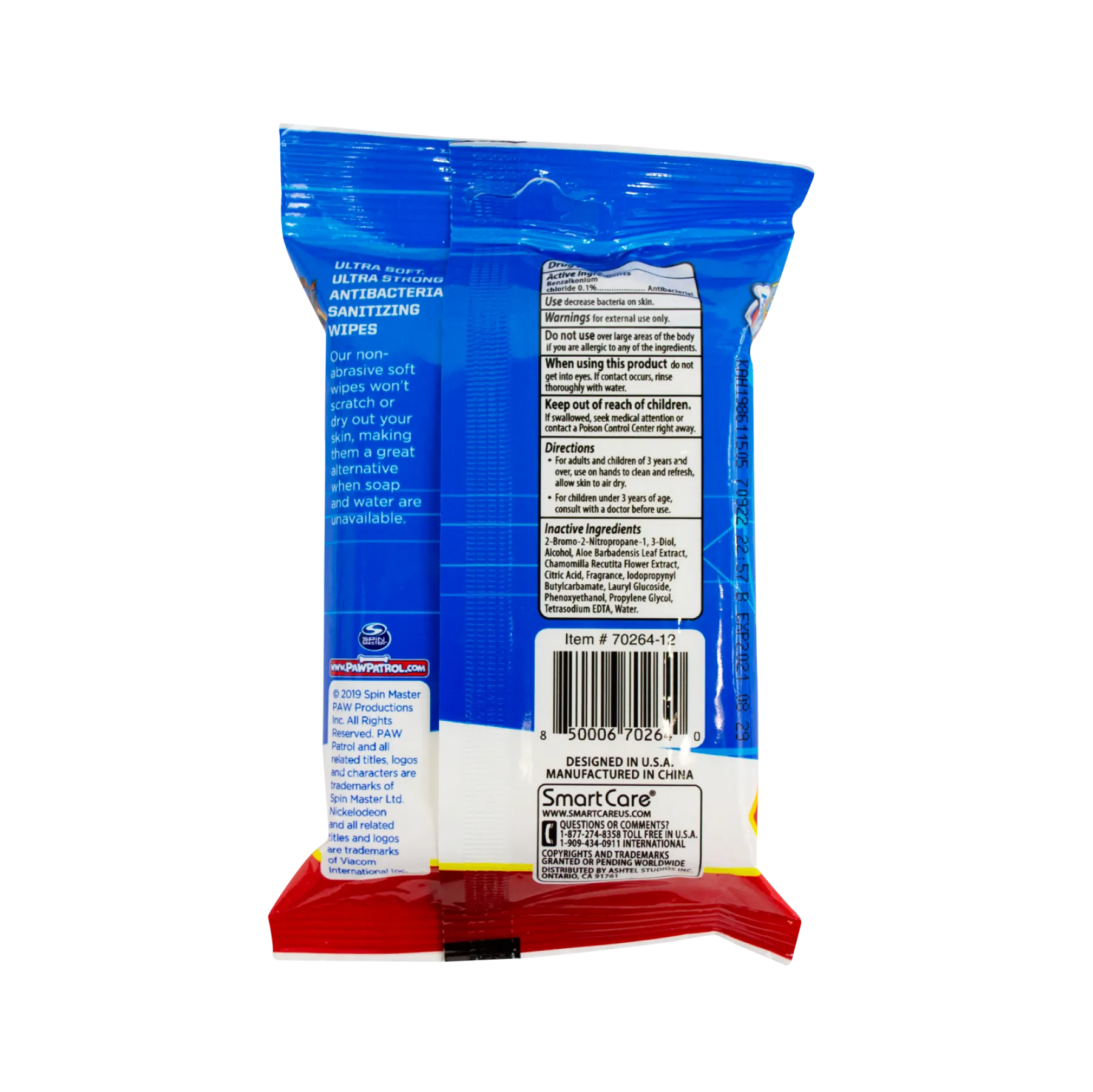 Paw Patrol Antibacterial Wipes 25 Count