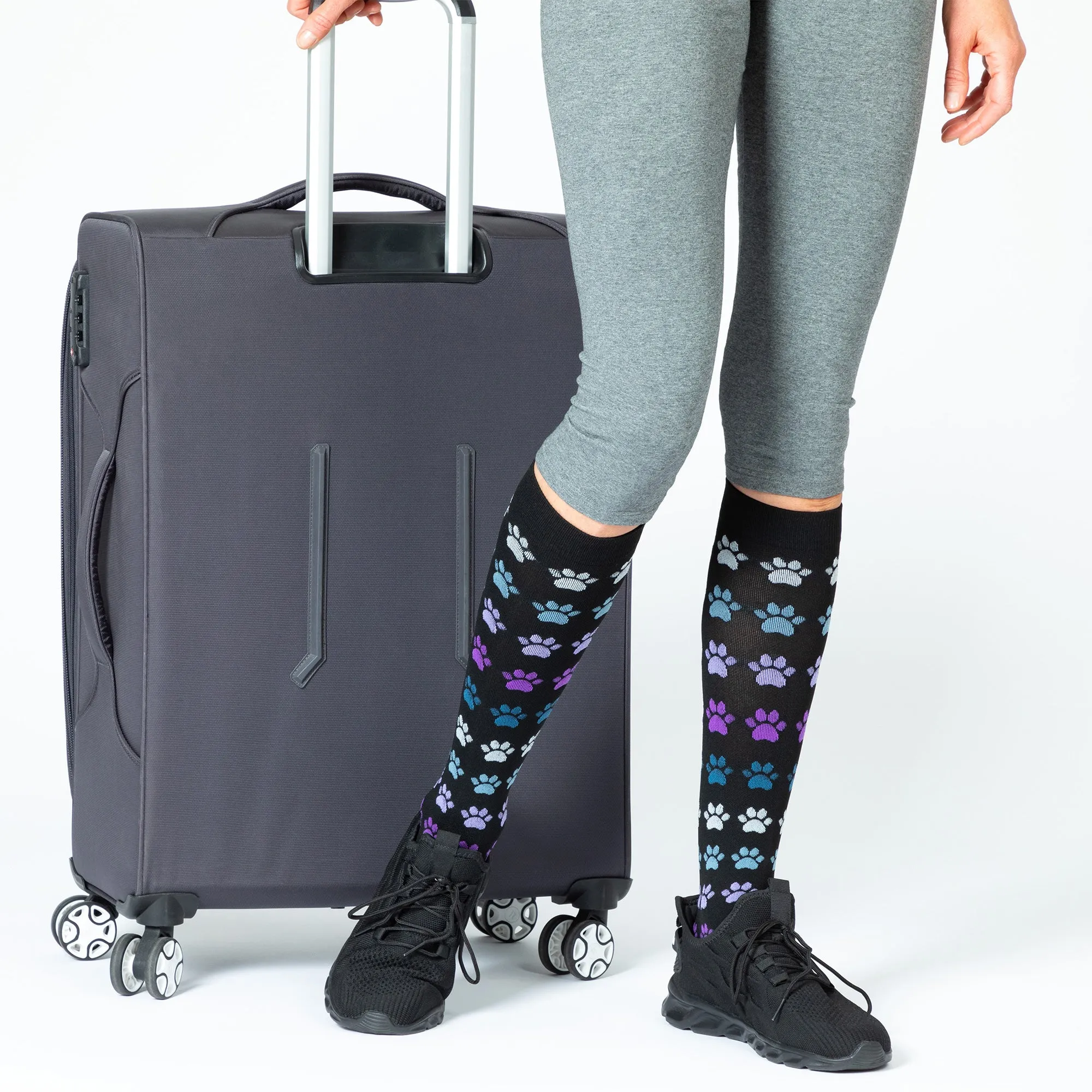 Paw Print Compression Socks