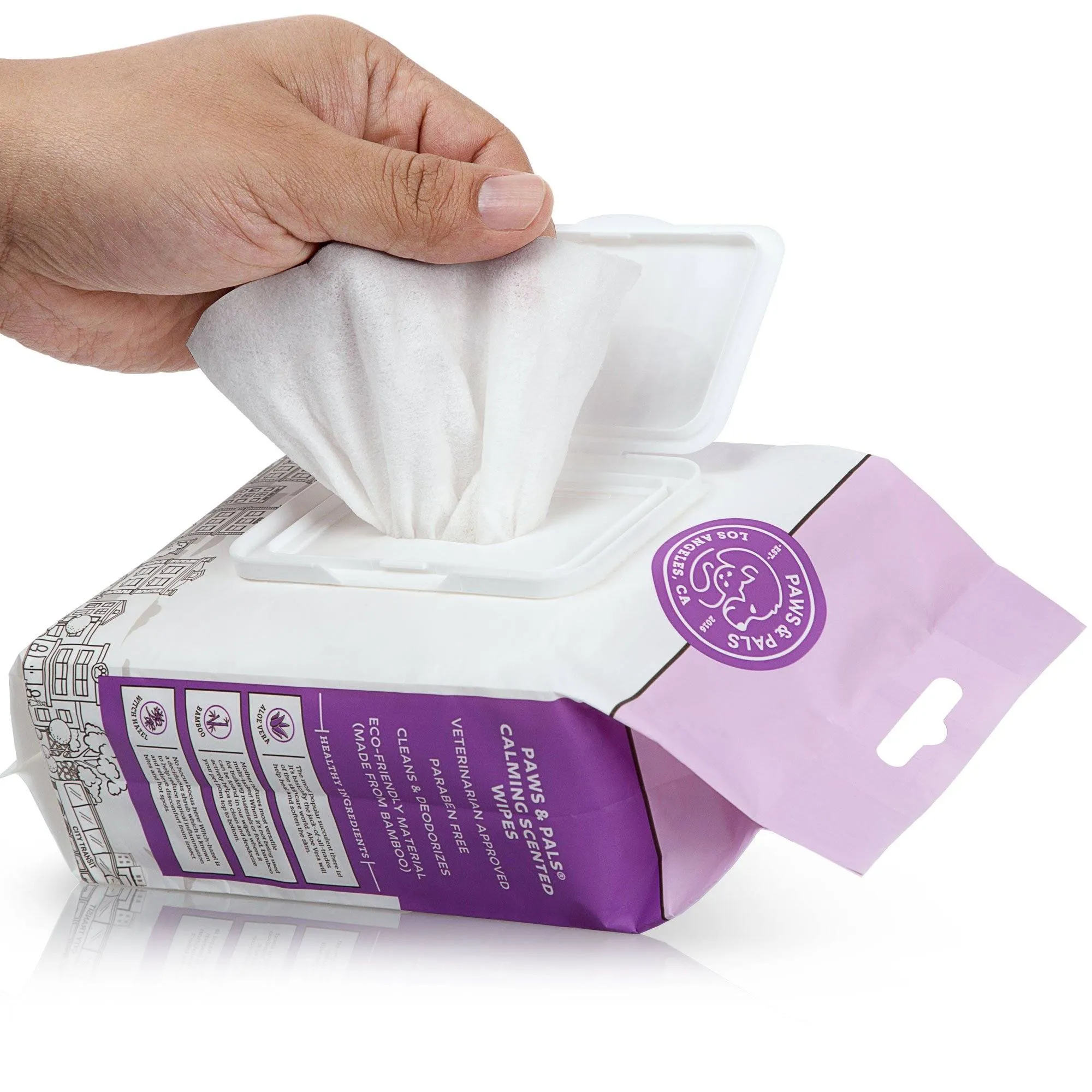 Paws & Pals Pet Grooming Wipes Hypo-Allergenic Cleansing and Deodorizing
