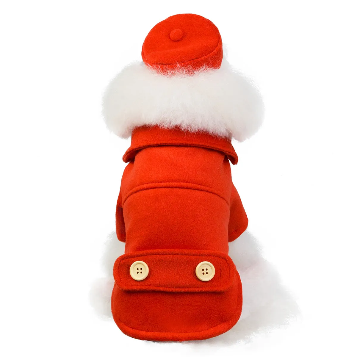 Pet / Dog / Cat Toby's 2 Piece woolen Coat with Cap