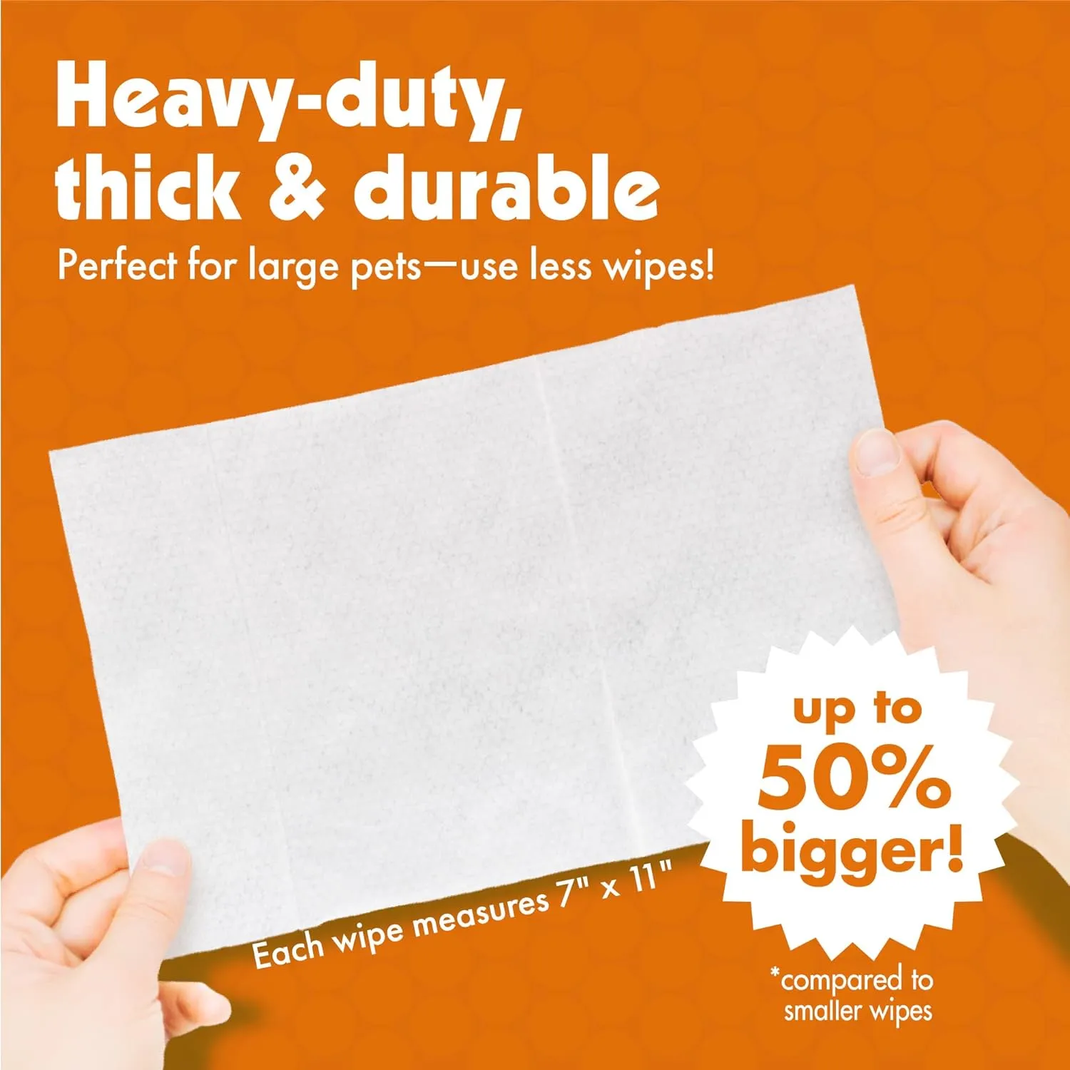 Petkin Big N' Thick Paw Wipes for Dogs 100 ct