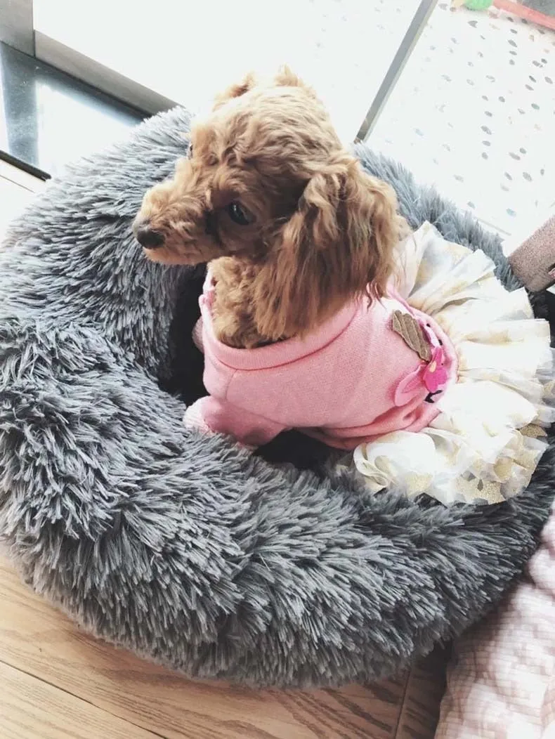 Plush Marshmallow Pet Bed