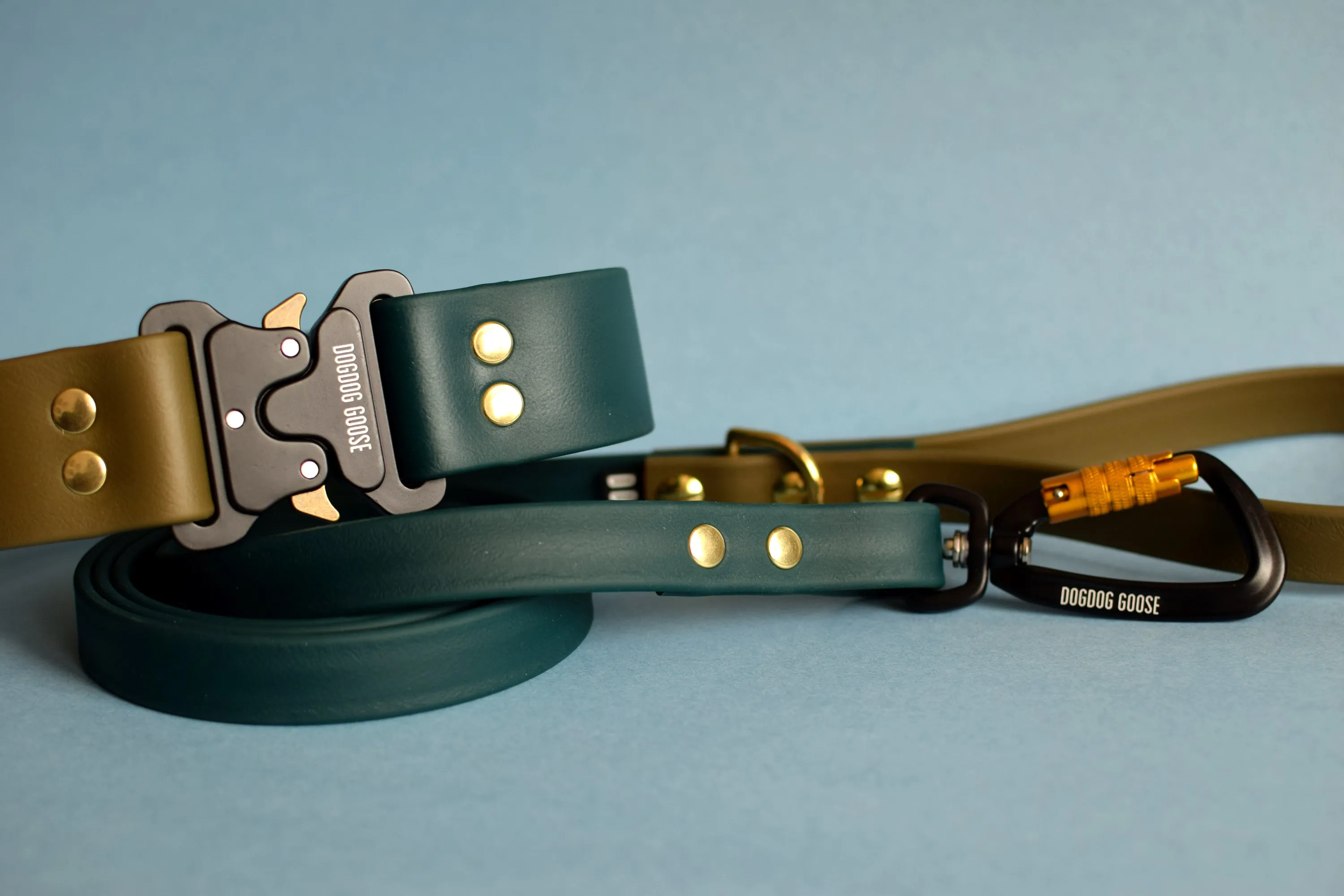 PREMADE COLLECTION - Forest & Olive Biothane Dog Leash