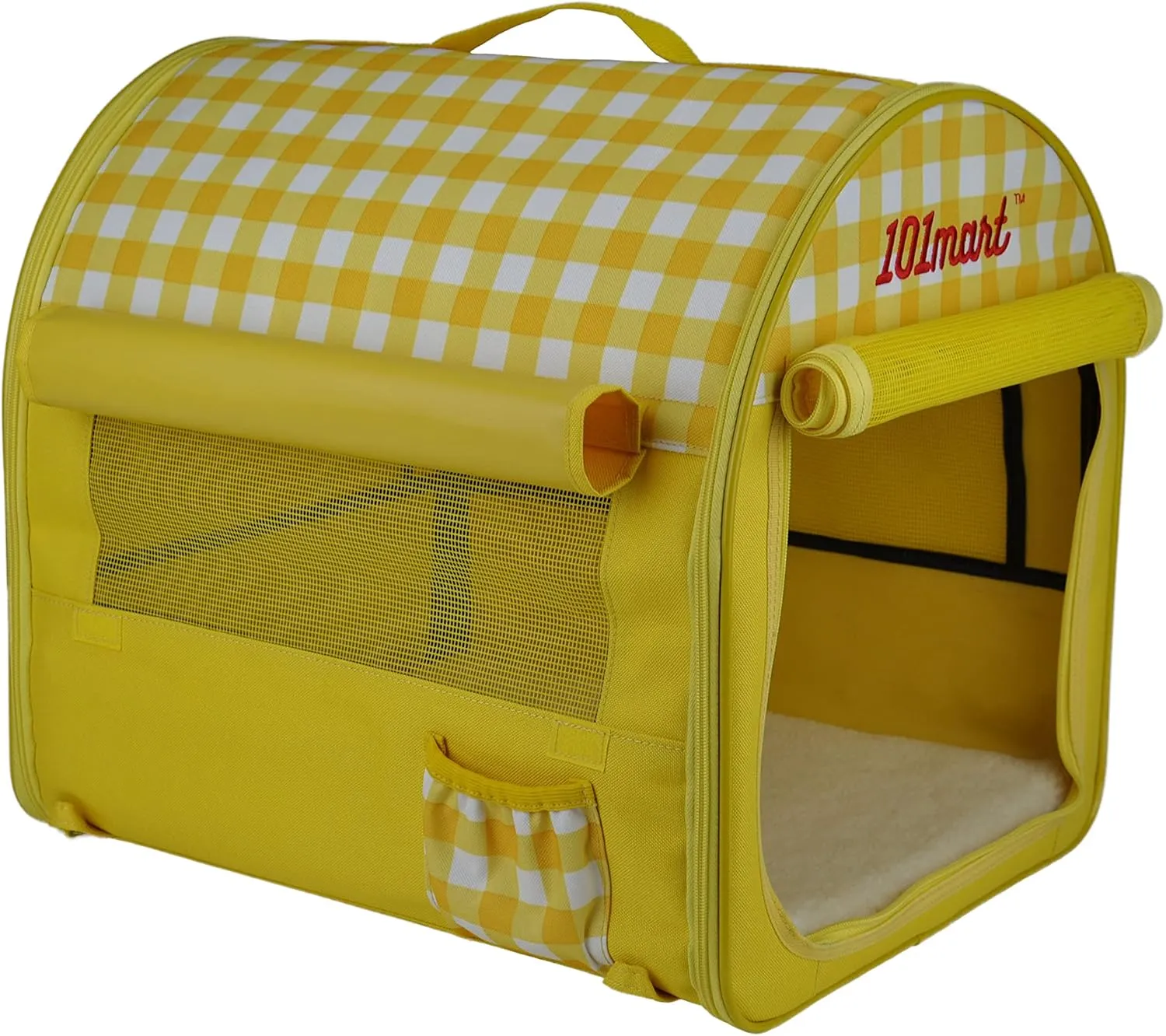 Premium Soft-Sided Folding Pet Tent | Portable Pet Crate for Home and On The Go | Made from Heavy-Duty Water-Resistant Canvas Fabric | Perfect for Indoor and Outdoor Use