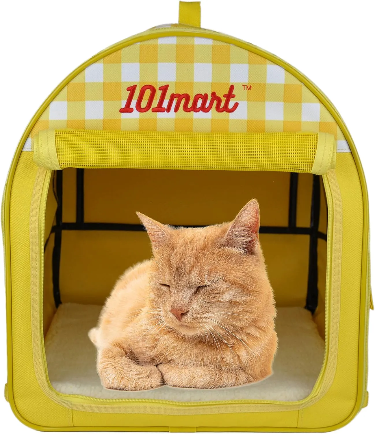 Premium Soft-Sided Folding Pet Tent | Portable Pet Crate for Home and On The Go | Made from Heavy-Duty Water-Resistant Canvas Fabric | Perfect for Indoor and Outdoor Use