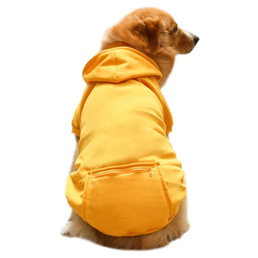 Puppy Dog Hoodie for Small Medium Dogs Hooded Sweatshirt with Pocket Hat Pet Clothes Sweaters Cat Hoodies Coat Winter
