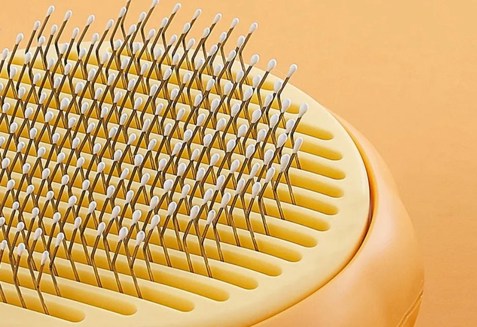 Purrfect Pumpkin Cat Brush