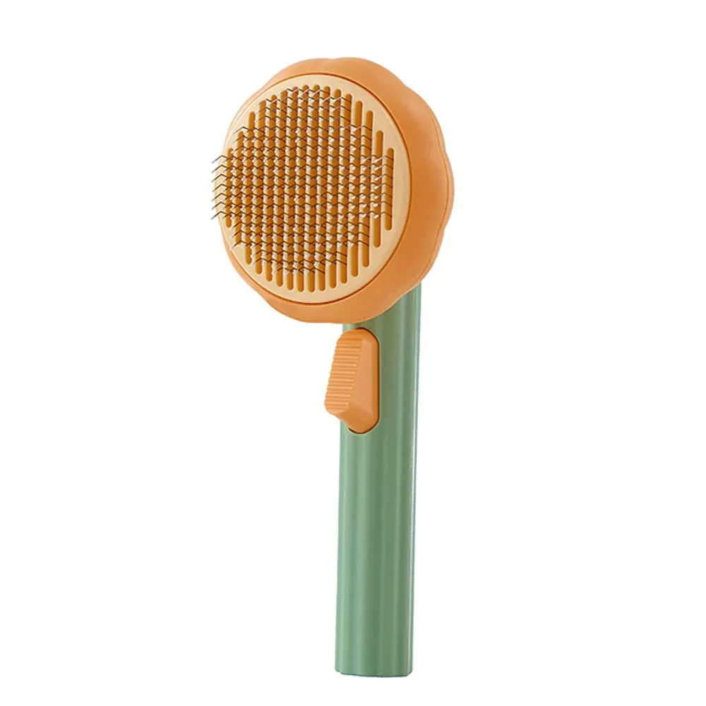 Purrfect Pumpkin Cat Brush
