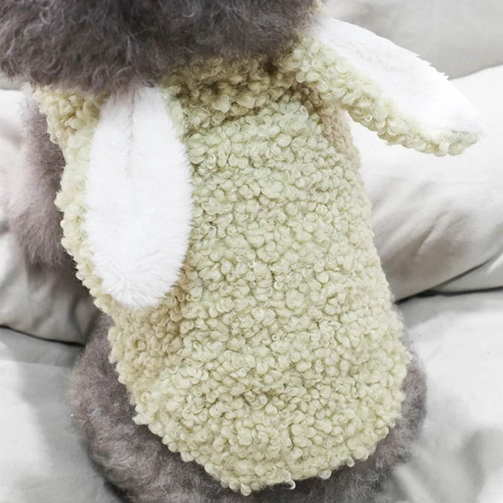 Rabbit Ears Fleece Puppy Hooded Coat