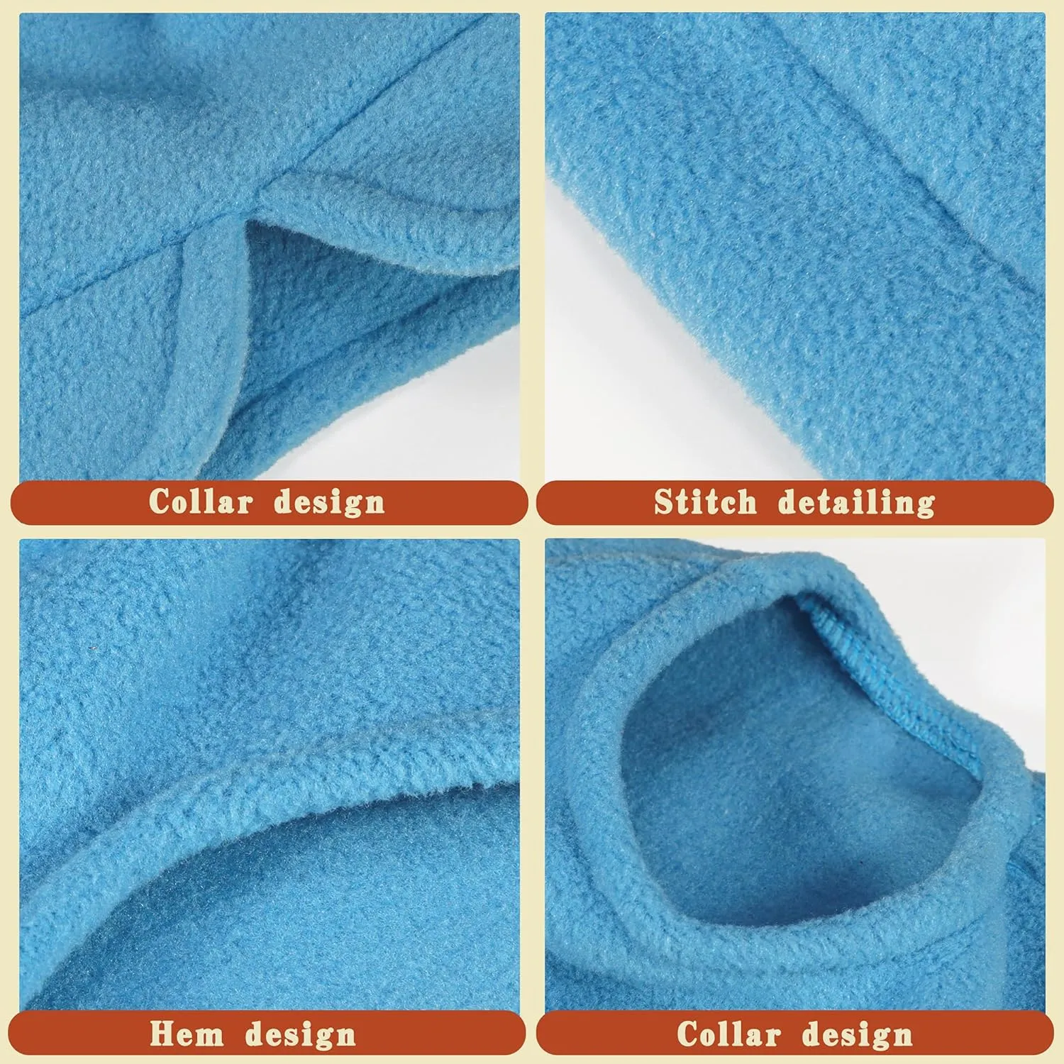 Sleeveless Pullover Fleece Vest for Small Dogs: Cozy Polyester Dog Jacket, Tank Top Sweater with Leash Ring and Armholes C Soft, Warm, and Easy-to-Wear Design for Everyday Comfort Turquoise M