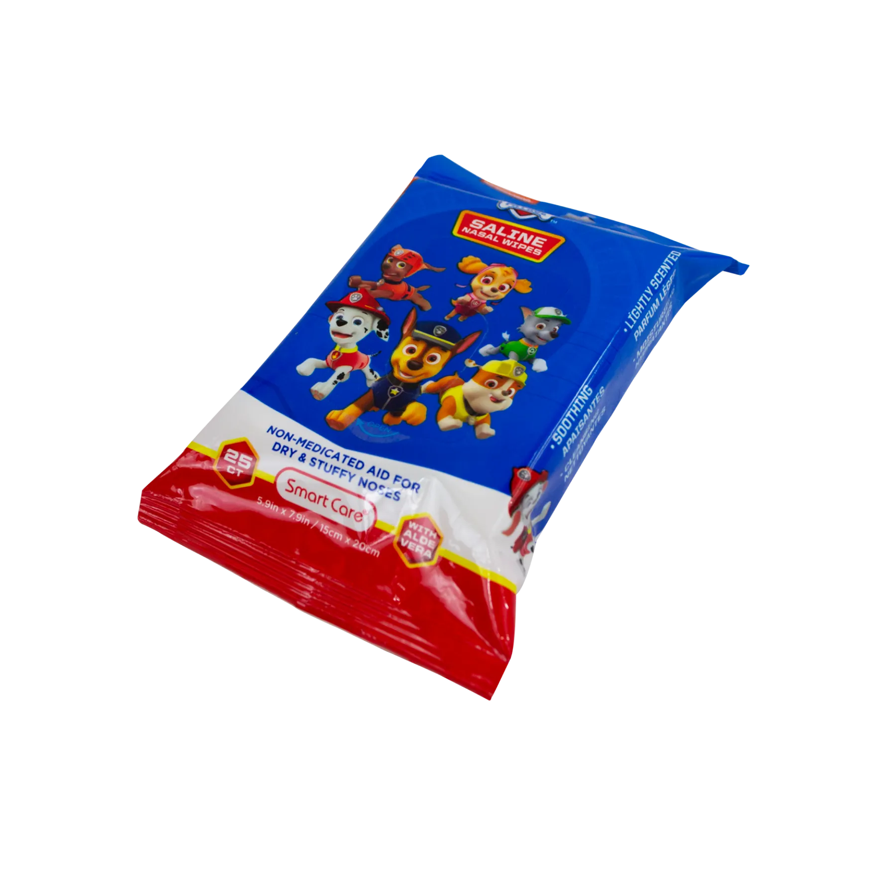Smart Care Paw Patrol Saline Nasal Wipes 25 Count