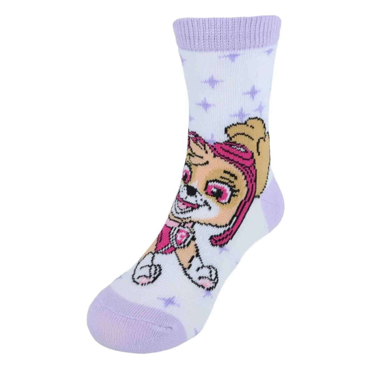 Textiel Trade Girl's Nickelodeon Paw Patrol Skye Power Crew Novelty Socks (3 Pack)