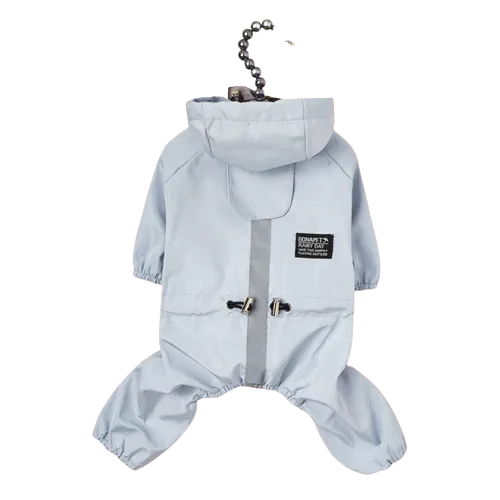 The Waterproof Reflective Dog Raincoat - Dusty Pink