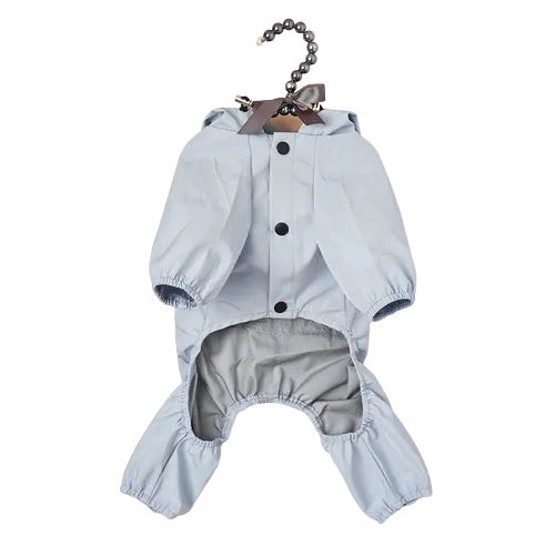 The Waterproof Reflective Dog Raincoat - Dusty Pink