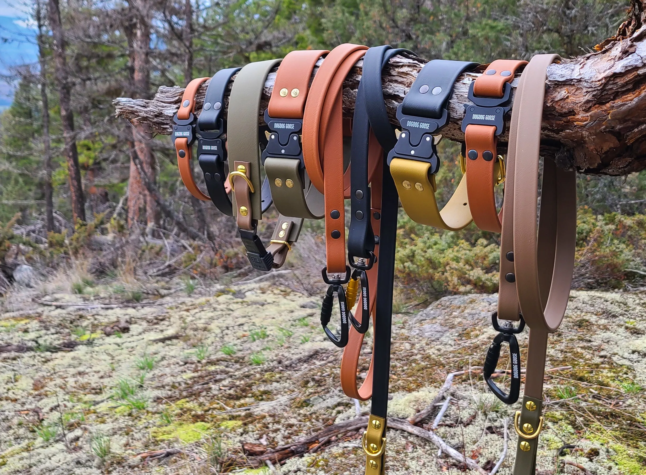 TORO COLLECTION - Tan & Olive Biothane Dog Collar