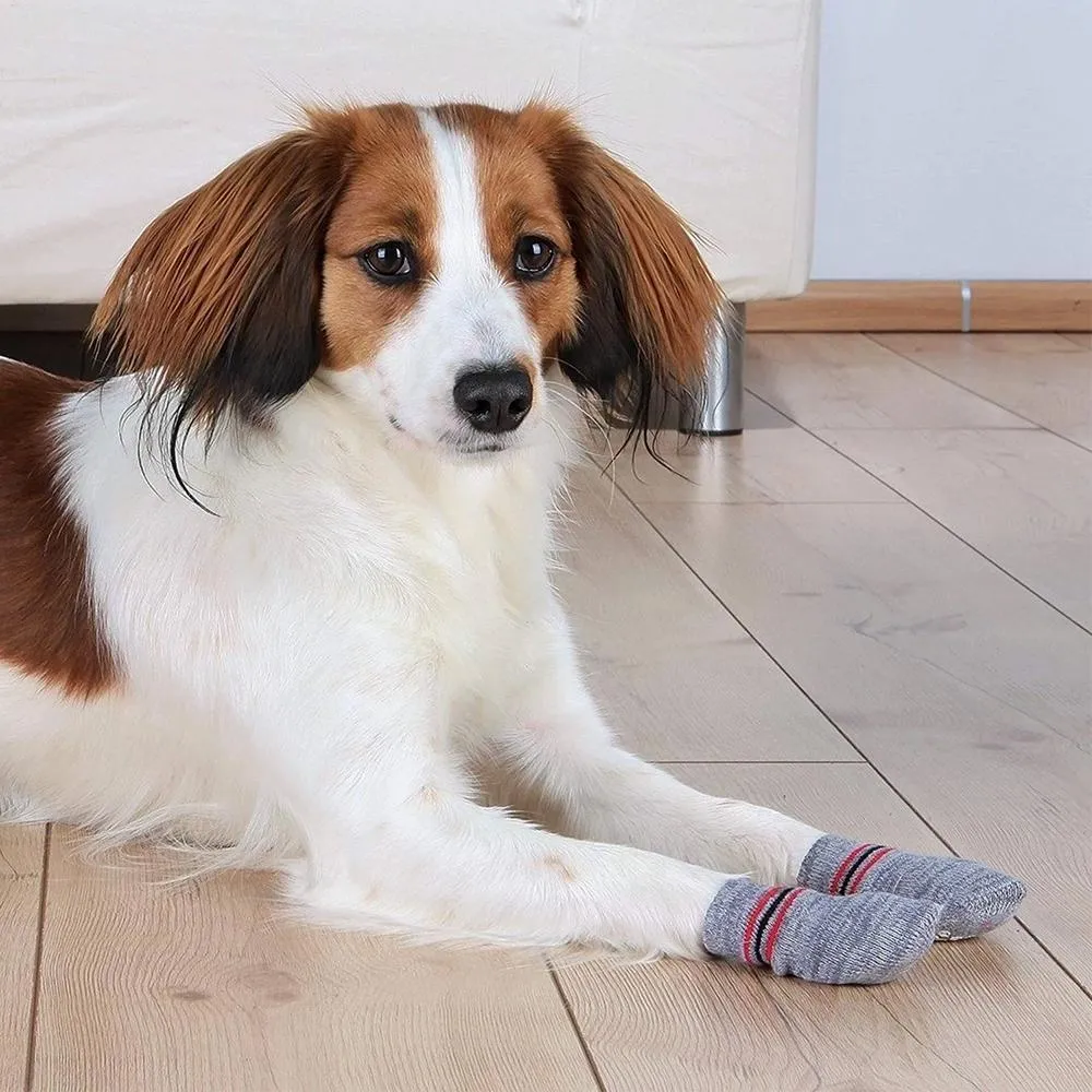 Trixie Dogs Socks Non-slip Grey