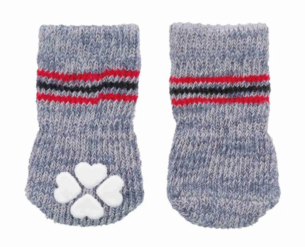 Trixie Dogs Socks Non-slip Grey