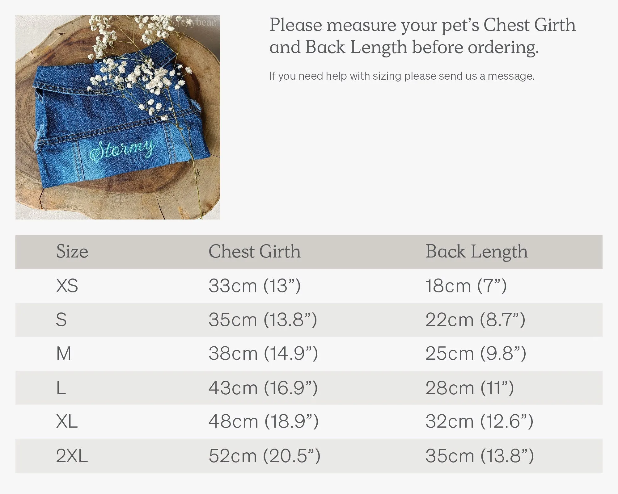 Vintage Look Distressed Denim Pet Jacket Vest