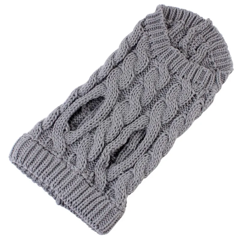 Winter Warm Dog Sweater - Turtleneck Pet Clothes for Small & Medium Dogs