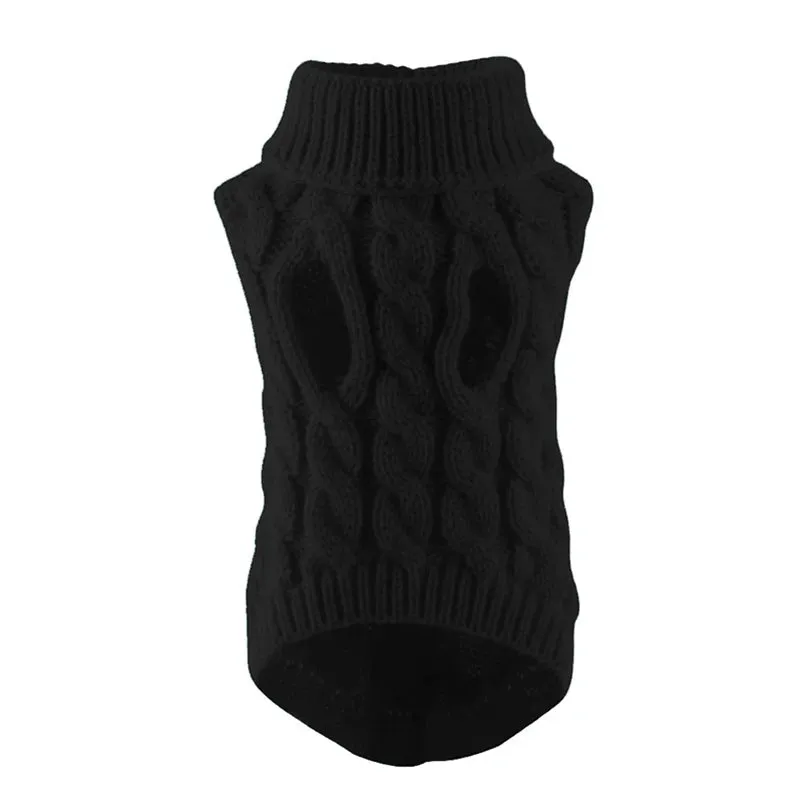 Winter Warm Dog Sweater - Turtleneck Pet Clothes for Small & Medium Dogs