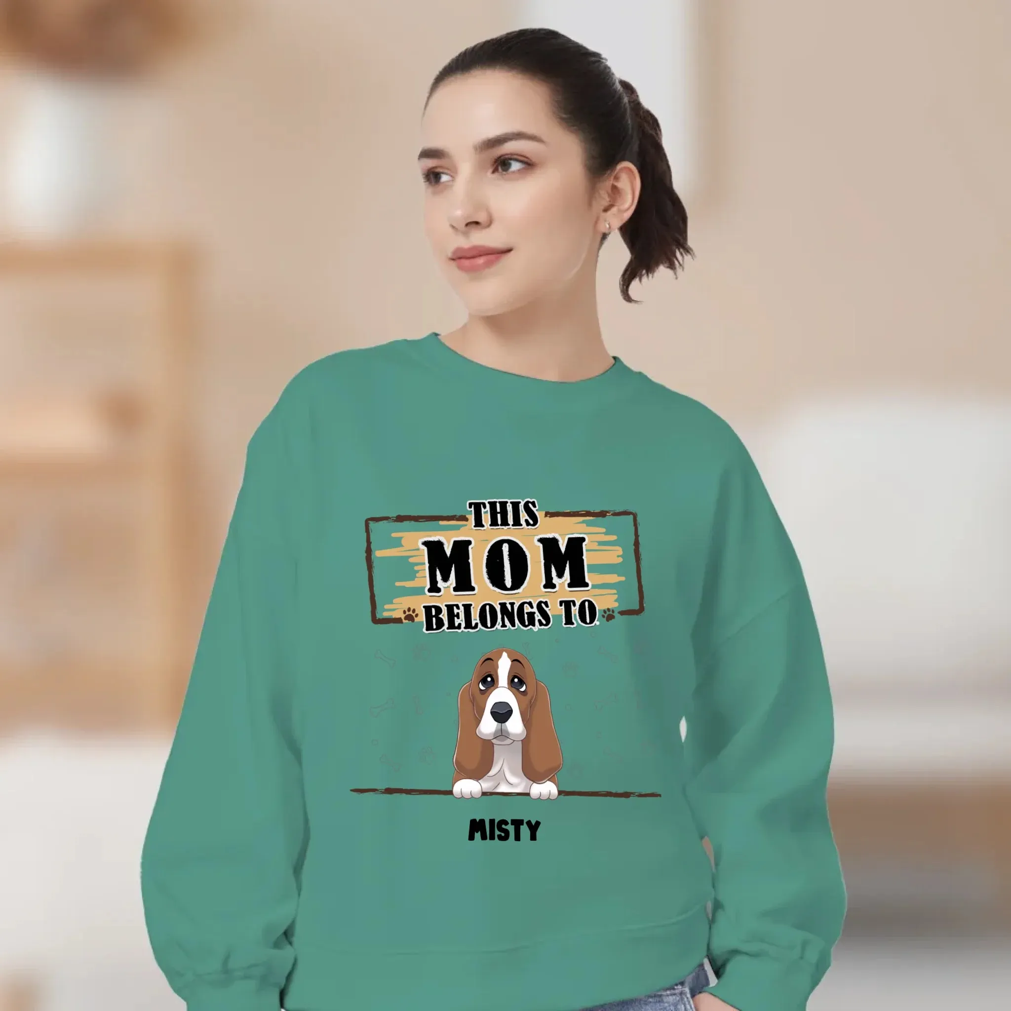 You Belong To Me - Custom Quote - Personalized Gifts for Dog Lovers - Unisex Sweater