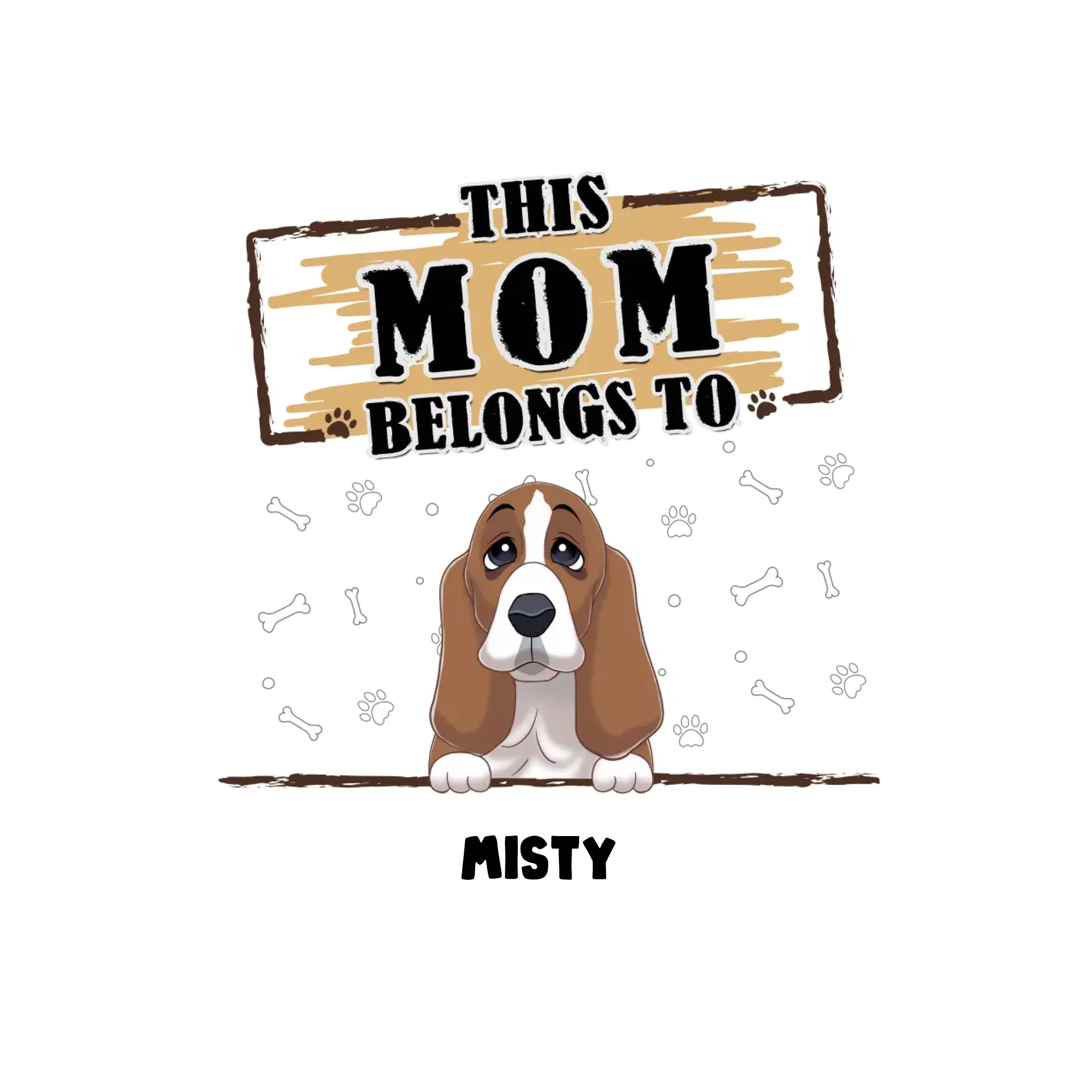 You Belong To Me - Custom Quote - Personalized Gifts for Dog Lovers - Unisex Sweater