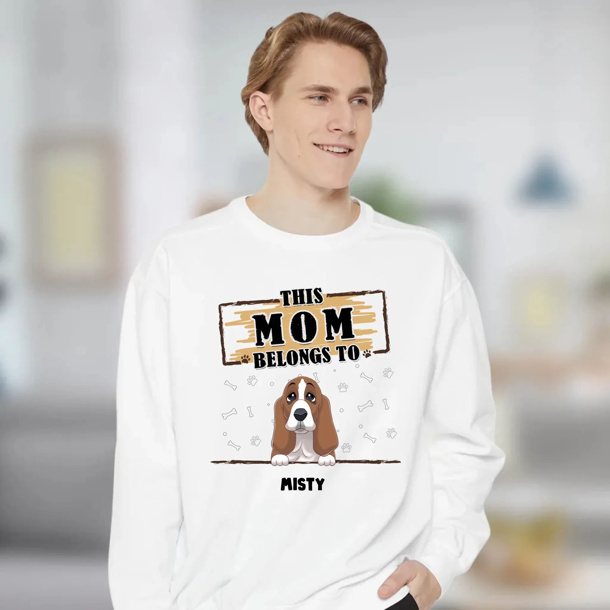 You Belong To Me - Custom Quote - Personalized Gifts for Dog Lovers - Unisex Sweater