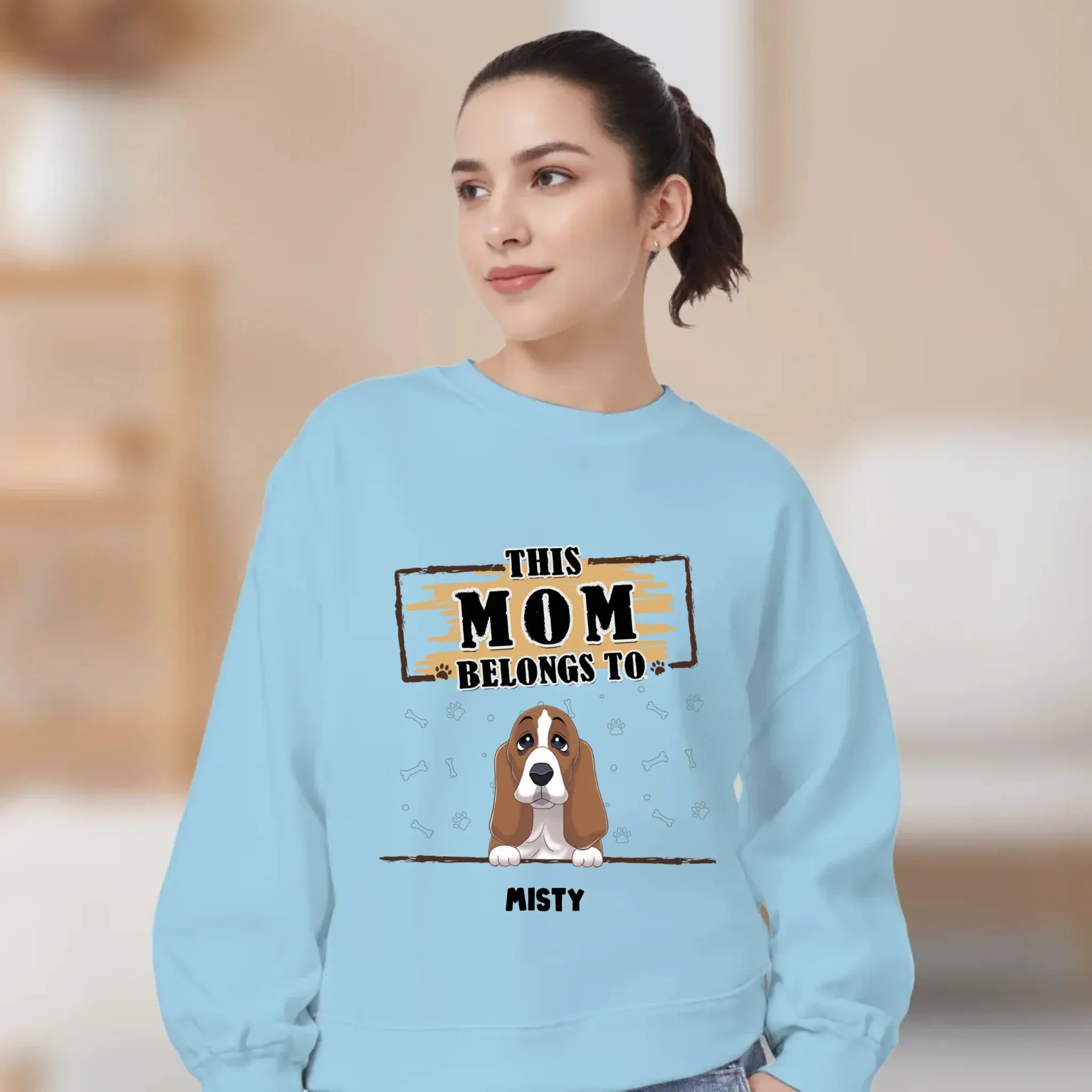 You Belong To Me - Custom Quote - Personalized Gifts for Dog Lovers - Unisex Sweater
