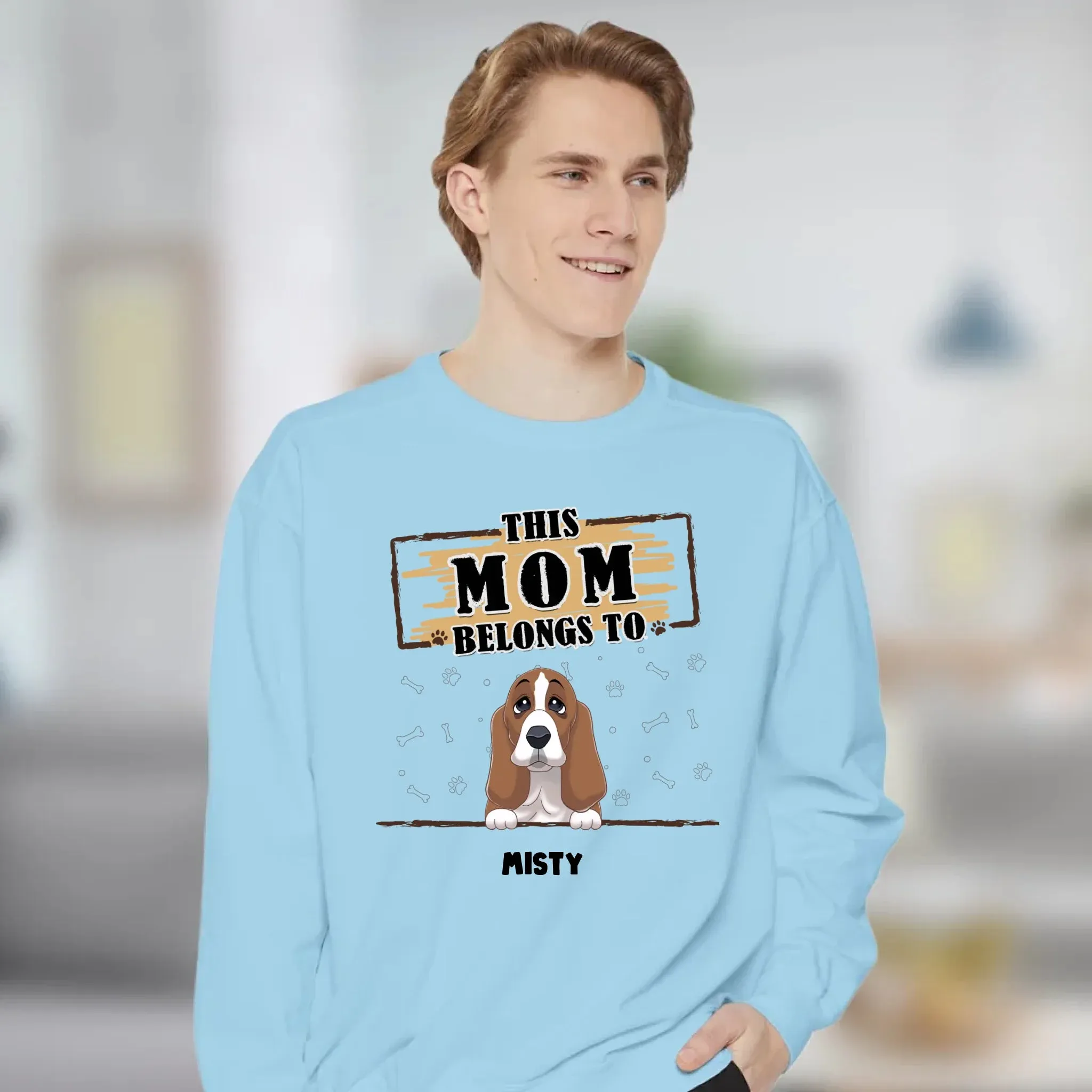 You Belong To Me - Custom Quote - Personalized Gifts for Dog Lovers - Unisex Sweater