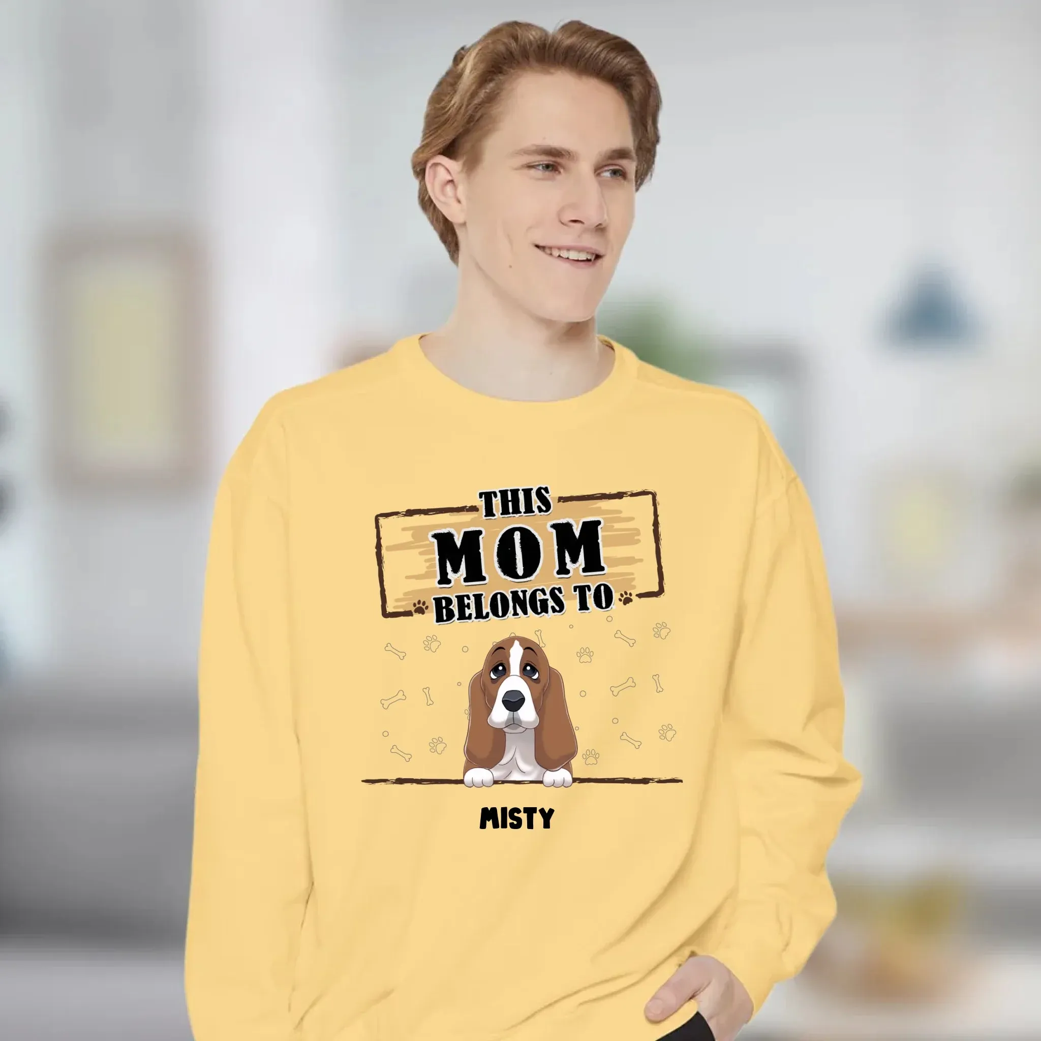 You Belong To Me - Custom Quote - Personalized Gifts for Dog Lovers - Unisex Sweater