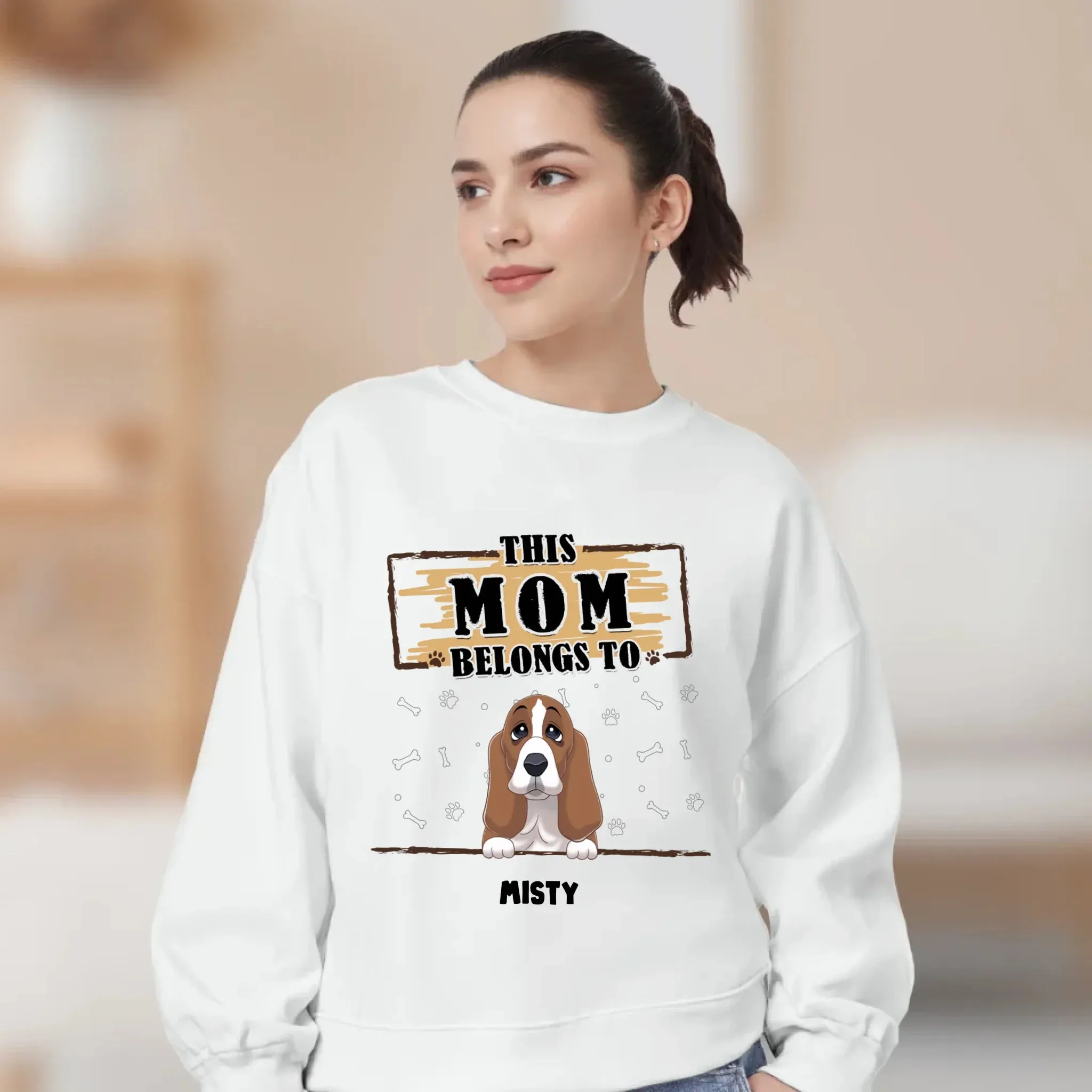 You Belong To Me - Custom Quote - Personalized Gifts for Dog Lovers - Unisex Sweater