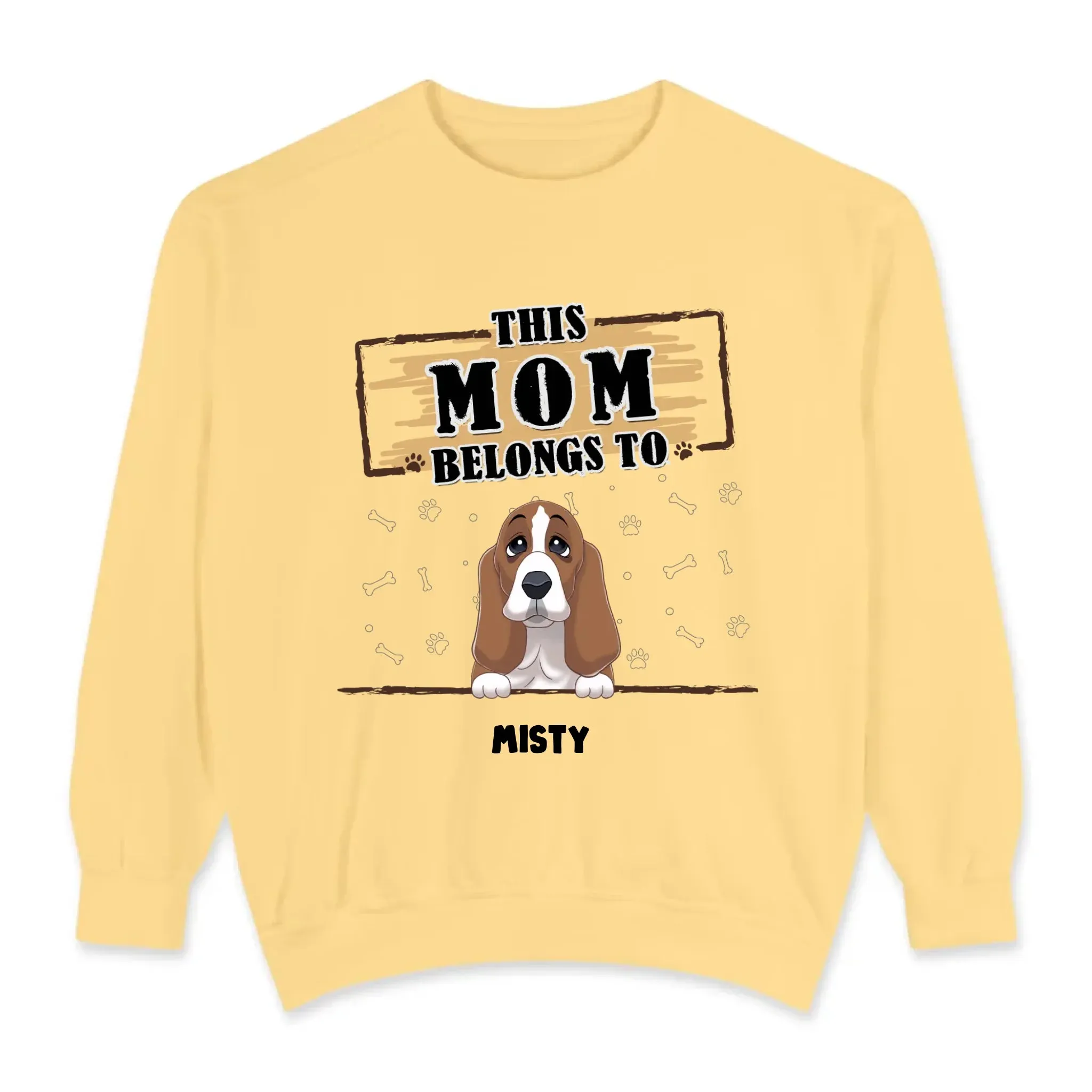 You Belong To Me - Custom Quote - Personalized Gifts for Dog Lovers - Unisex Sweater
