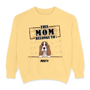 You Belong To Me - Custom Quote - Personalized Gifts for Dog Lovers - Unisex Sweater