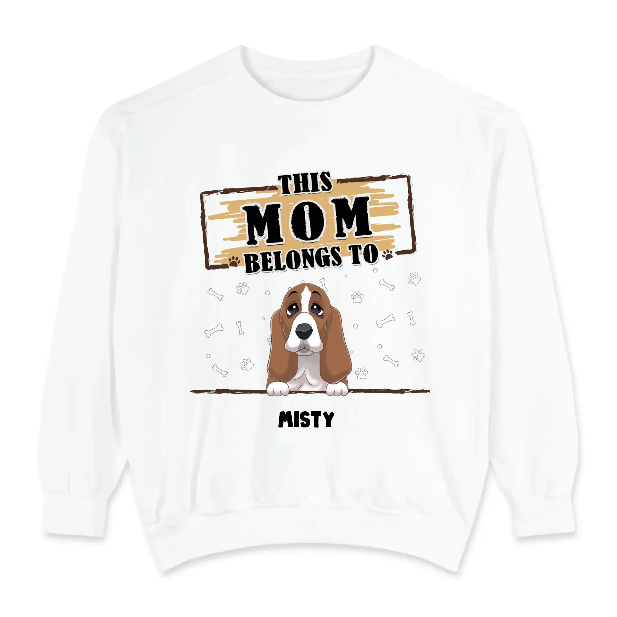 You Belong To Me - Custom Quote - Personalized Gifts for Dog Lovers - Unisex Sweater